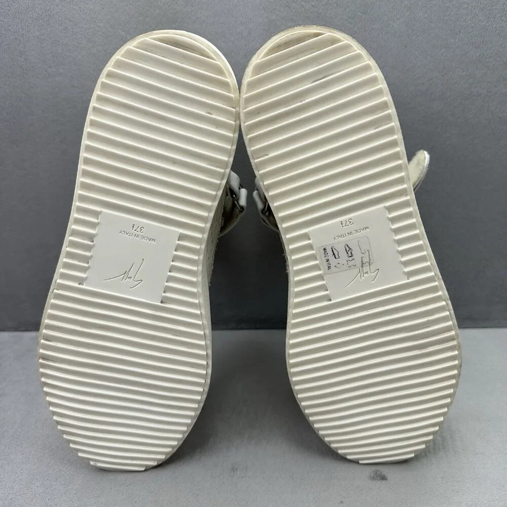 Giuseppe Zanotti May London Womens Size‎ 7.5 (EU 37) Shoes White Python Leather